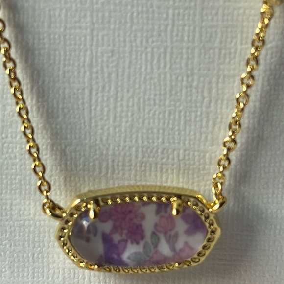 🎀 Kendra Scott X LoveShackFancy Gold Elisa Necklace 🎀 NWT 🎀 - Picture 8 of 16